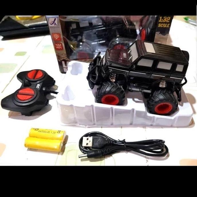 (Allthebest) Mainan RC mobil jeep militer mini rc 1.24 asli murah rc offroad