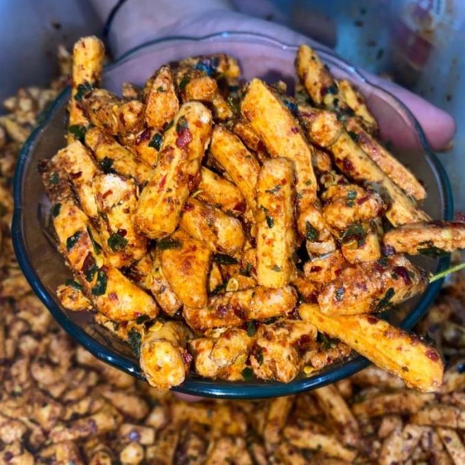 (Allthebest) BASRENG EKSTRA PEDAS DAUN JERUK 250GR | BASRENG MALANG MURAH