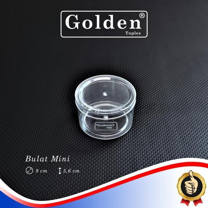 Toples Bulat Mini / Toples Kue Kering / Toples Golden