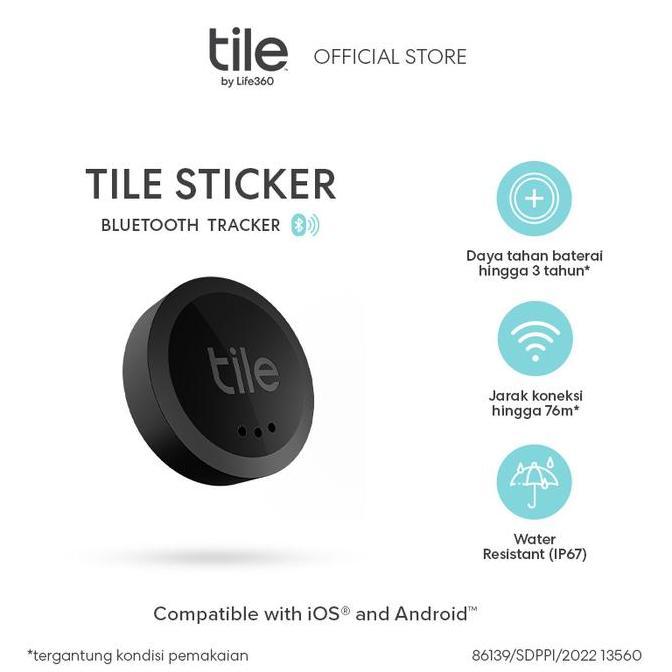 Tile Sticker - Bluetooth Tracker / Pelacak Pintar