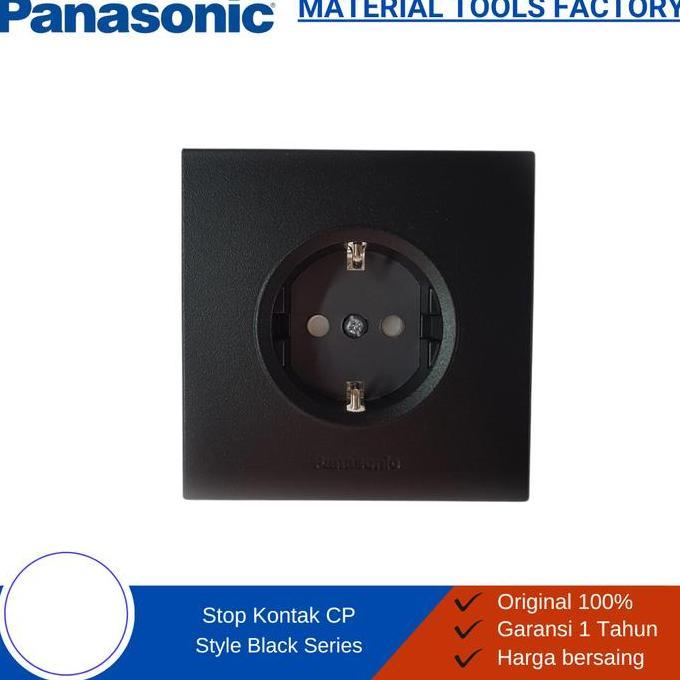 Whynot- Saklar - Stop Kontak - Saklar Lampu - Saklar Panasonic Black Style E - Saklar Lampu Panasoni