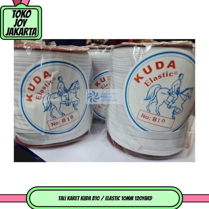 Kapanpun- Tali Karet Kuda B10 / Elastic 10Mm / Elastik 1Cm 120Yard
