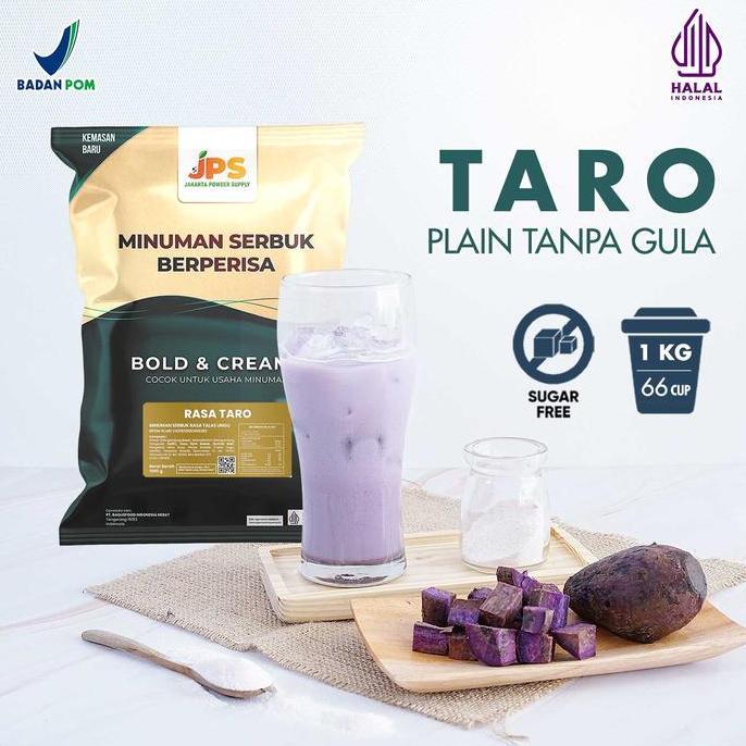 Fiksdone- Bubuk Minuman Taro Plain Powder Jps Tanpa Gula