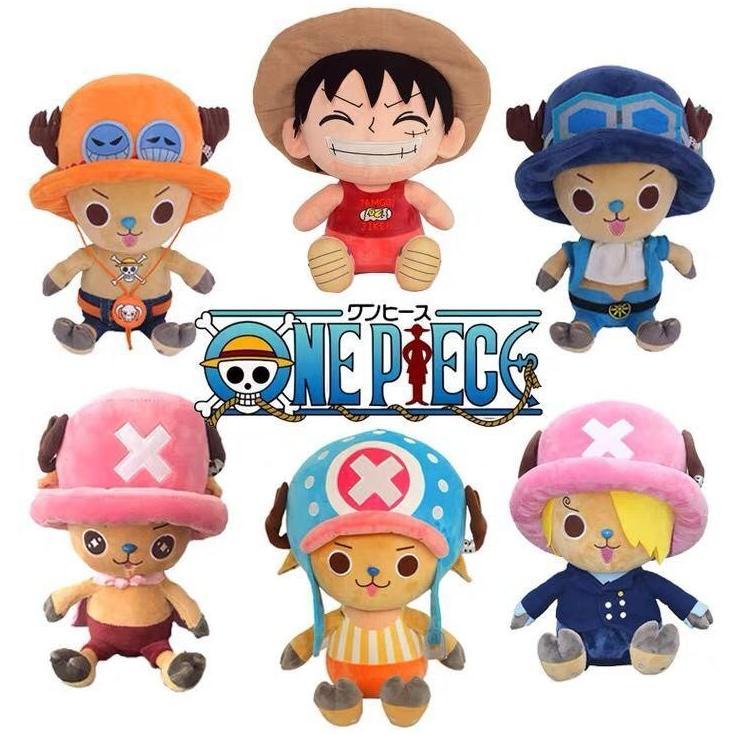 [KIW] BONEKA LUFFY CHOPPER ONE PIECE ORI ZORO ACE LAW