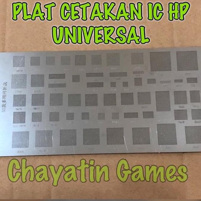Nickboy- Cetakan Ic Hp Ponsel Type Universal - Plat Cetakan Ic Hp Universal New