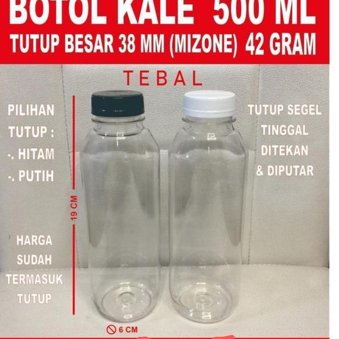 Saveyou- Isi 50 Pcs Botol Kale 500 Ml Super Tebal / Botol Plastik 500 Ml Kale Super Tebal / Botol Ko