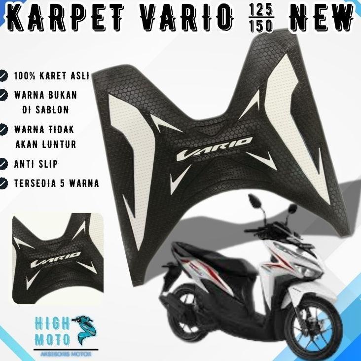 FAVORIT karpet motor vario 2021 / pijakan kaki motor honda VARIO 2021-2024