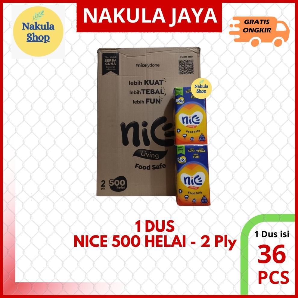 [RDY] GROSIR 1 DUS Tissue Tisu Nice 500 Helai Facial - 2 Ply (36 PACK)