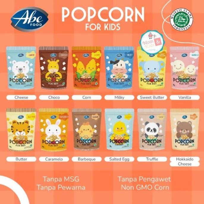 Lansungkirim- Abe Food Pop Corn For Kids | Popcorn Snack Cemilan Sehat Anak