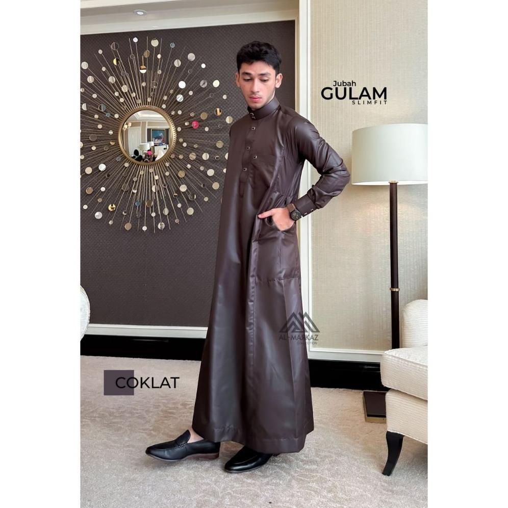 FREE ONGKIR AL MARKAZ - JUBAH PRIA MUSLIM SLIMFIT GULAM