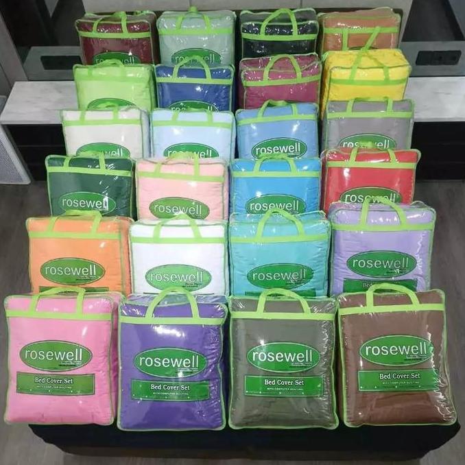 TERBARU - Bedcover Only Rosewell Polos 220x220 JUMBO - TANPA SPREI