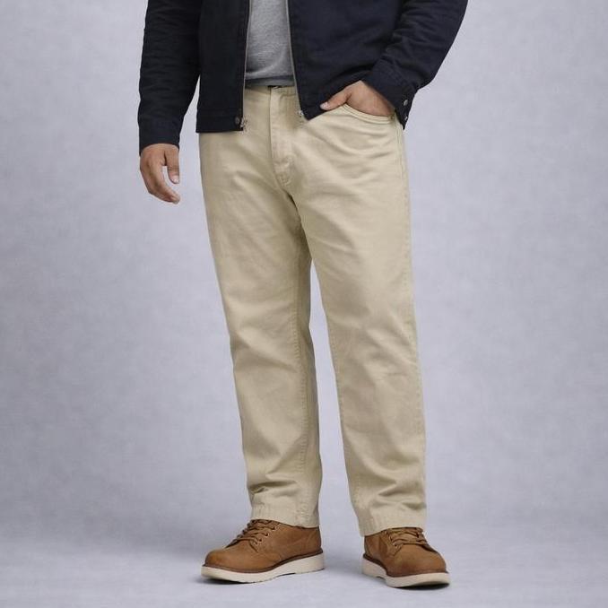 JB Boss Bravo W Big Size Regular Basic Lurus Jumbo Besar Celana Panjang Jeans Denim Stretch Melar Pr