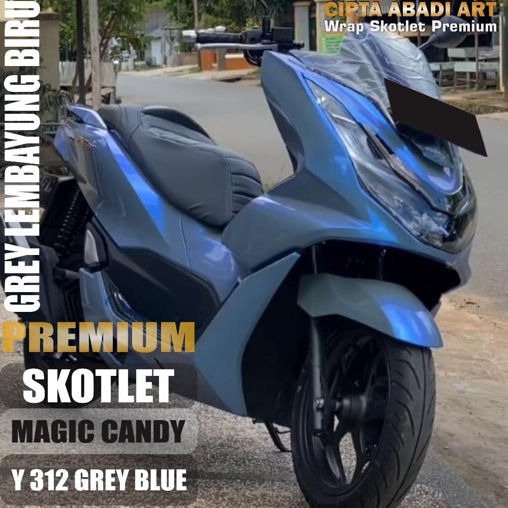 hemat stiker skotlet lembayung sticker motor magic candy glossy sticker bunglon gloss grey flip mera