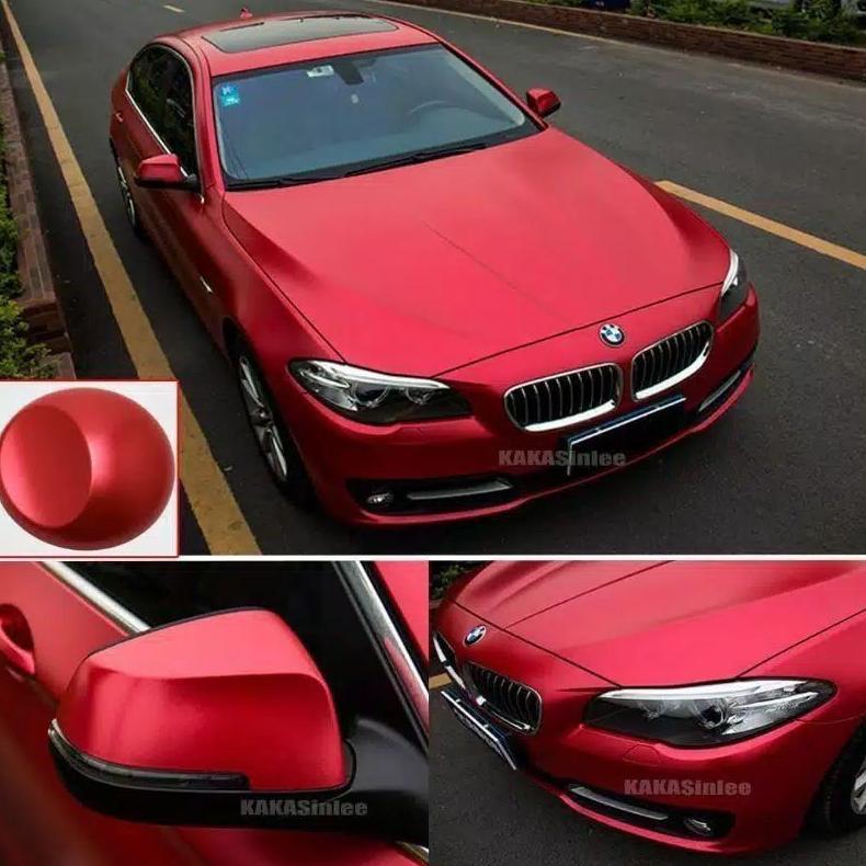 EXCLUSIVE Skotlet Motor Warna Merah Doff / Merah Crom / Merah Metalik Stiker Skotlet Merah Crom Seko