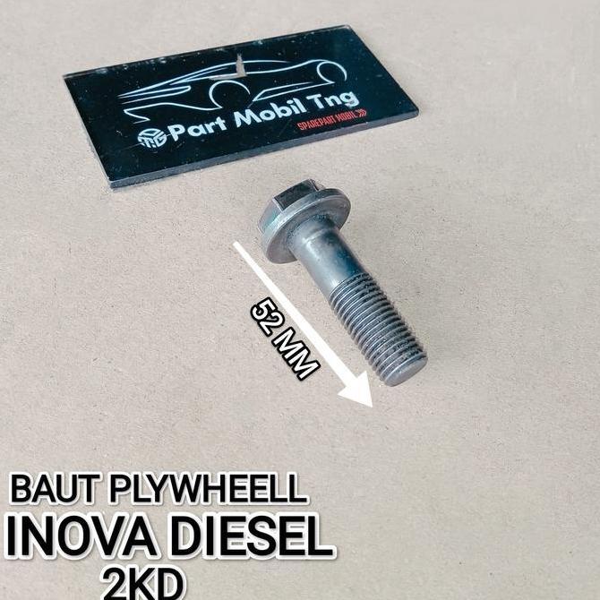 RELAXY Baut Bolt Flywheel Roda Gila Toyota Innova Diesel / Fortuner Diesel / Hilux 2KD Harga Per Pcs