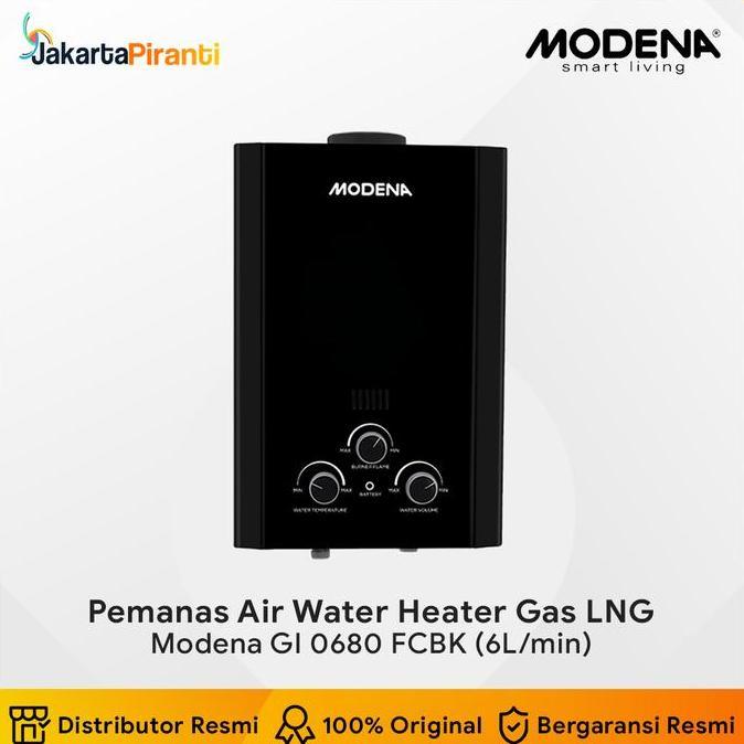 Pemanas Air Gas LNG Modena GI 0680 FCBK - Water Heater Gas Alam Modena