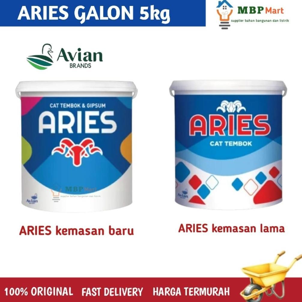 cat tembok ARIES 5kg cat tembok ekonomis avian