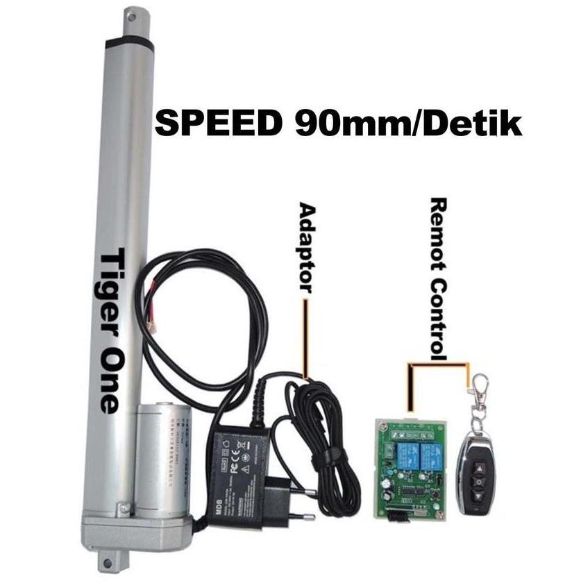 Kumau Aktuator, Actuator 12V Linear Aktuator, Linear Actuator 30cm 100N