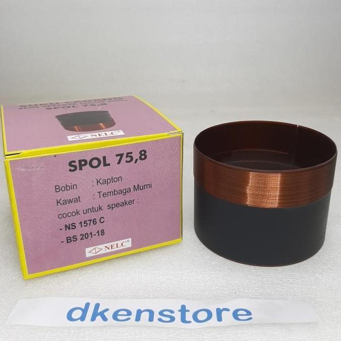 Spool Speaker Nelc 75.8Mm Spul Spiker Blackspider 201 18 Inch Ns 1576 Hemat
