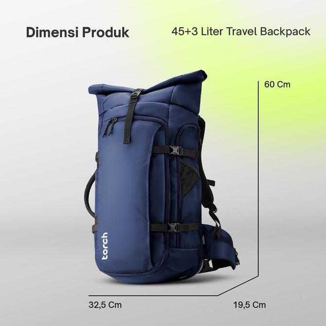 Torch Tas Ransel - Travel Backpack Anti AIr Fujisawa