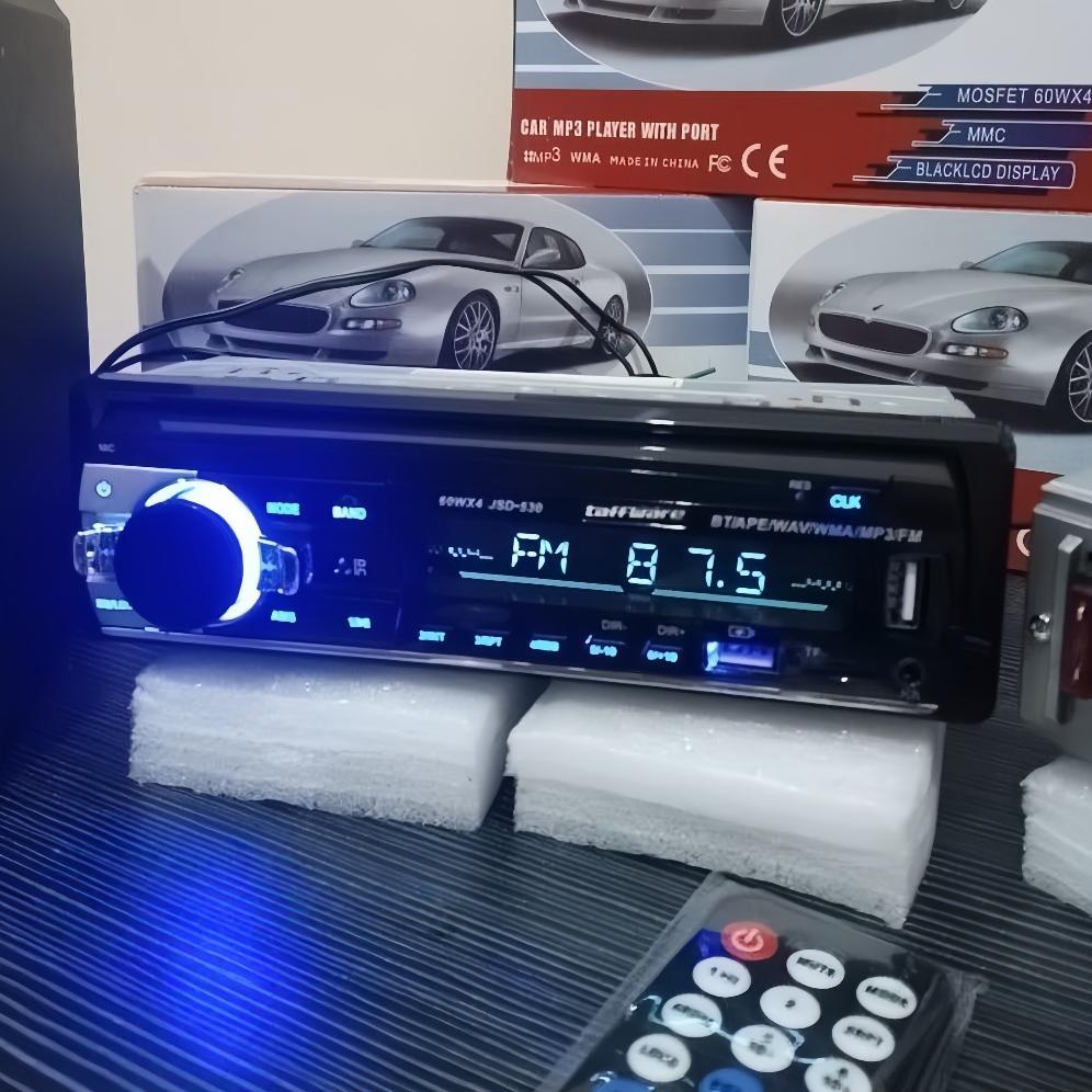 Single Din Head Unit Tape Mobil Multifungsi Bluetooth [Original 100%] Audio Jsd520/530 (Bisa Cas Hp)