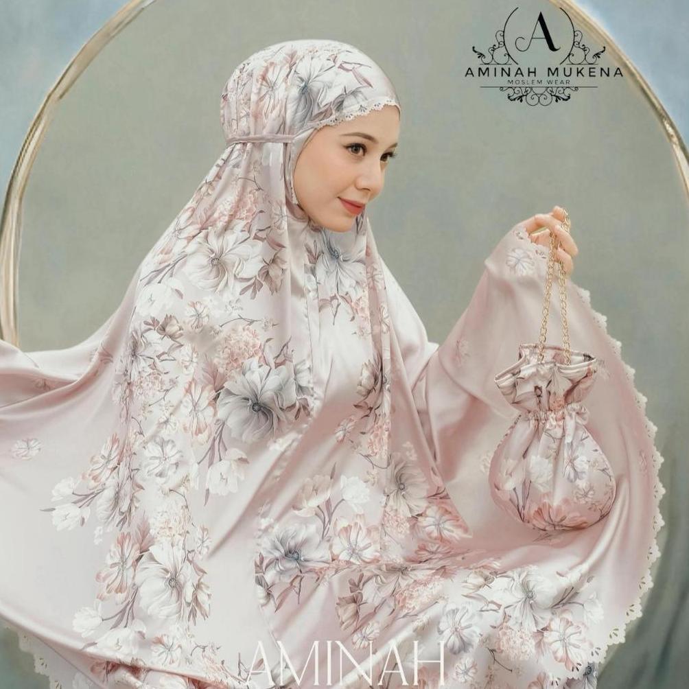 Promo Aminah Mukena - Mukena Dewasa 2In1 Silk Maysara Armanie