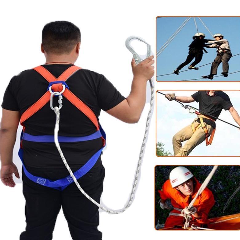 Body Harness Double Hook Safety Harness Full Body Safety Belt Sabuk Pengaman