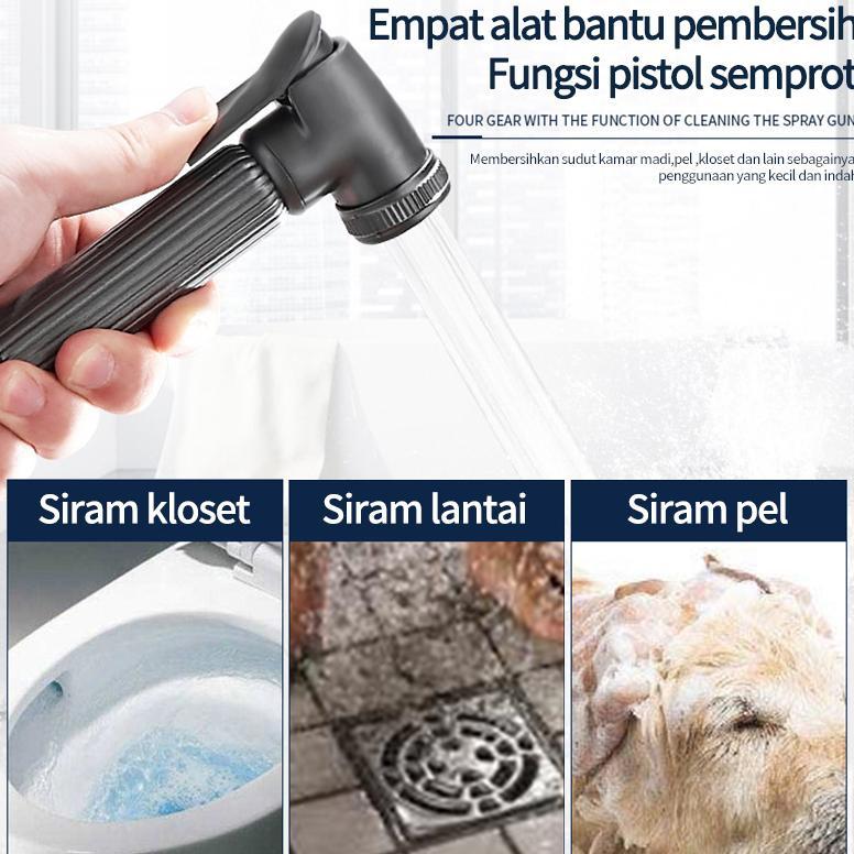 Shower Set 4 Fungsi Panas-Dingin Dengan Faucet / Set Sower Kamar Mandi Tembaga Lengkap / Sprayer Fau