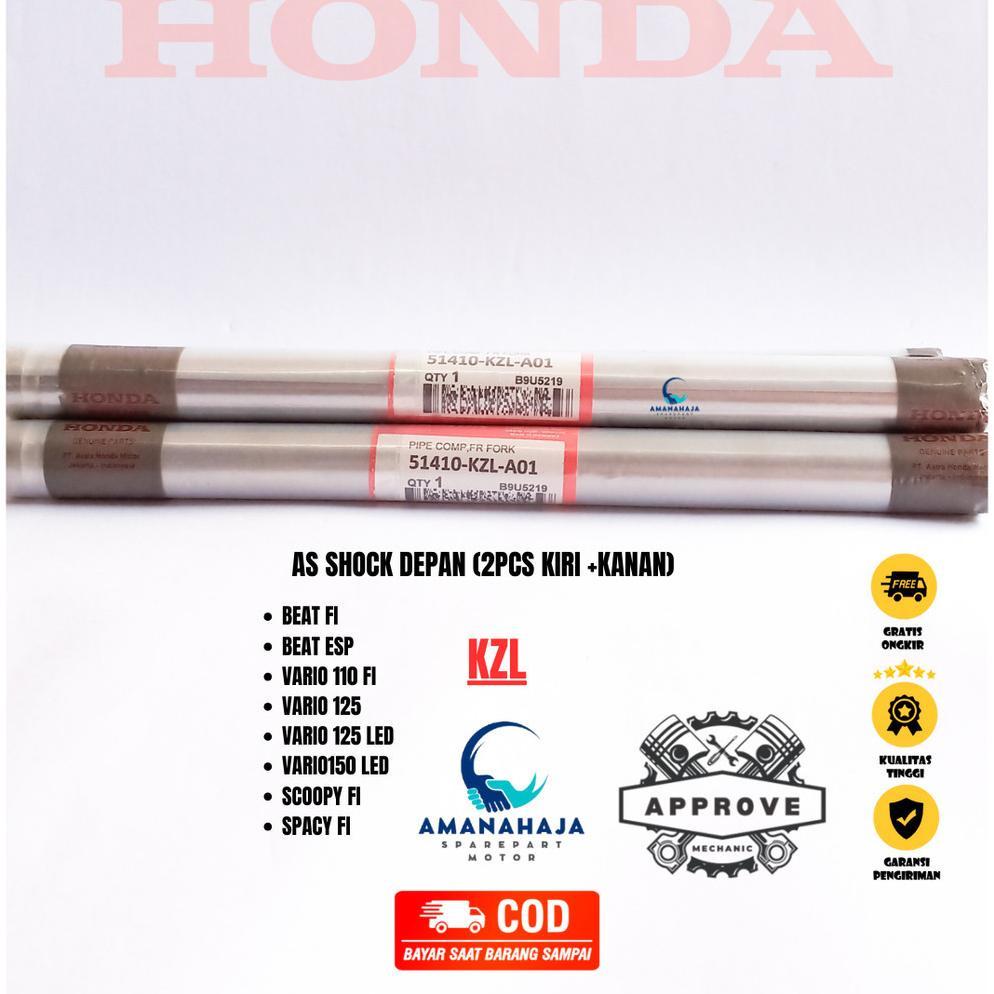 (Garansi) Ori As Shock Depan Tiang Shock Beat Vario 125 Led (Kzl) | Sparepart Original Suku Cadang S