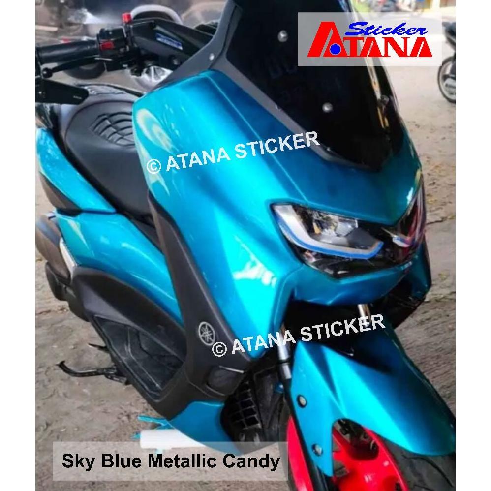 MURAH Skotlet Biru Muda Tua Metalik Candy Sky Blue Light Dark Relaxa Moonlight Super Glossy Mutiara 