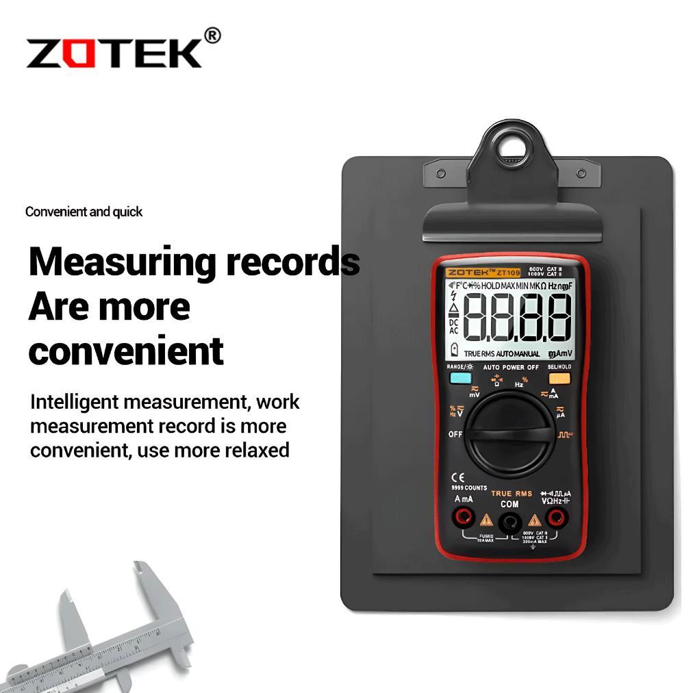 Zotek Zt109 Multitester Multimeter Digital 9999 Count Auto | Manual Range