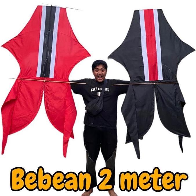 $$$$] Layangan Bebean Kain 2 meter Jumboo - Layang layang Bebean knockdown - Layangan bebean Kain - 