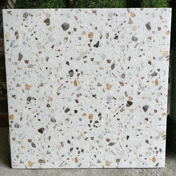 KERAMIK 50X50 TERAZO CREAM MATT / TERASSO / BINTIK TERAZZO / teraso CANDY