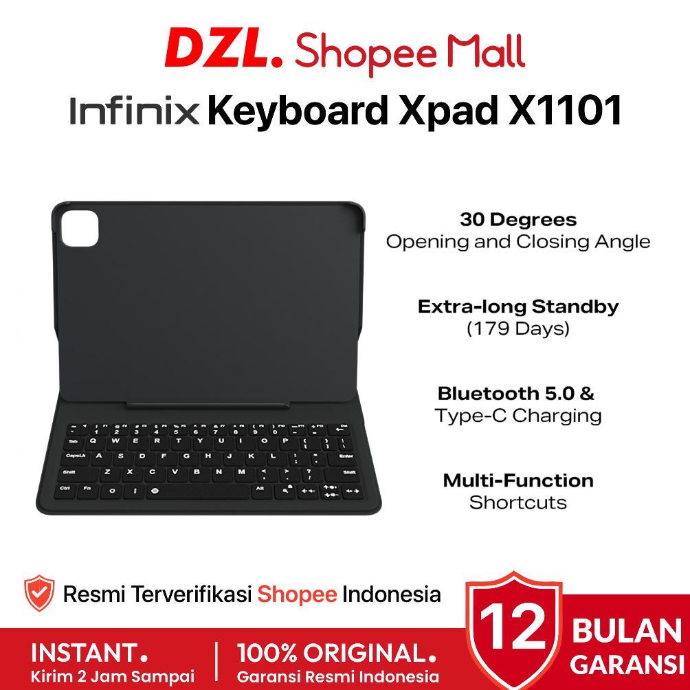 DZL - INFINIX Keyboard Tablet Xpad X1101 Case Bluetooth Original Official Store Mall Tab X Pad Ori P