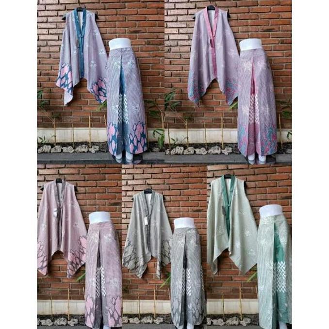 ONE  SET CARDI GARIS  KECIL DAN CELANA PANJANG SET PREMIUM CARDIGAN  LOUNGEWEAR PAJAMAS SETELAN CELA