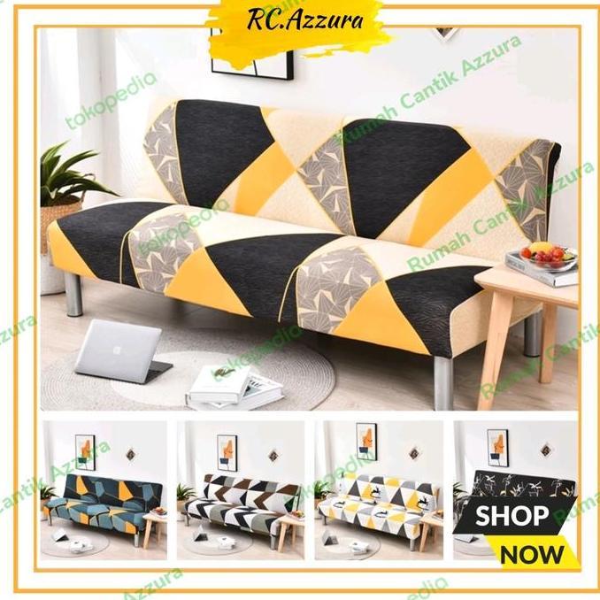 * SARUNG SOFA BED COVER SOFA BED MOTIF KURSI INFORMA PENUTUP SOFA *