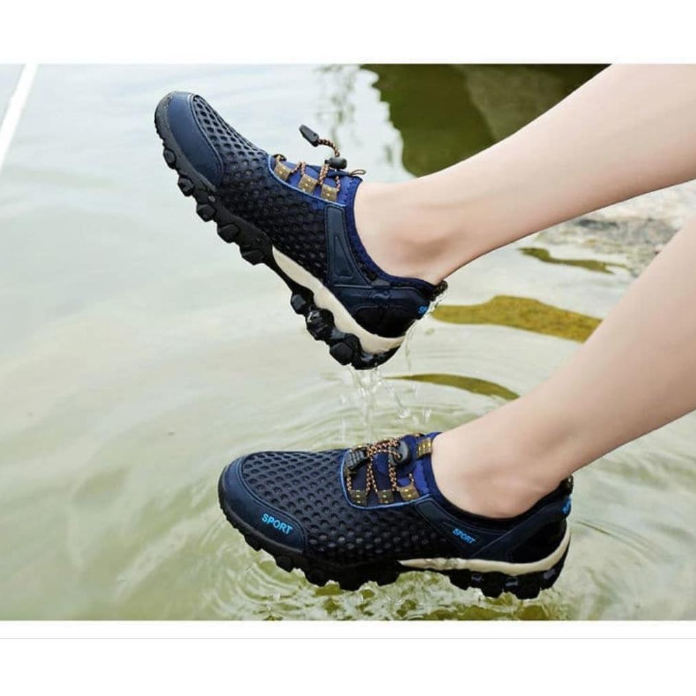 DISKON SEPATU PRIA JARING KEKINIAN ORIGINAL 100% IMPORT SNEAKERS COWOK JOGGING TRAVELLING SEPATU HIK