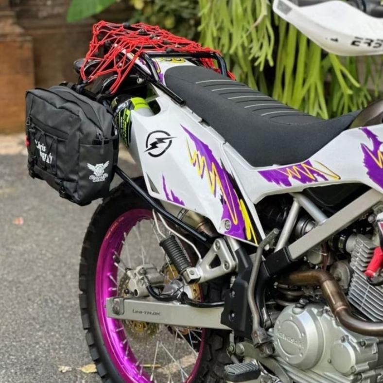 hemat tas motor touring waterproof side bag win backrack waterproof tas motor samping belakang depan