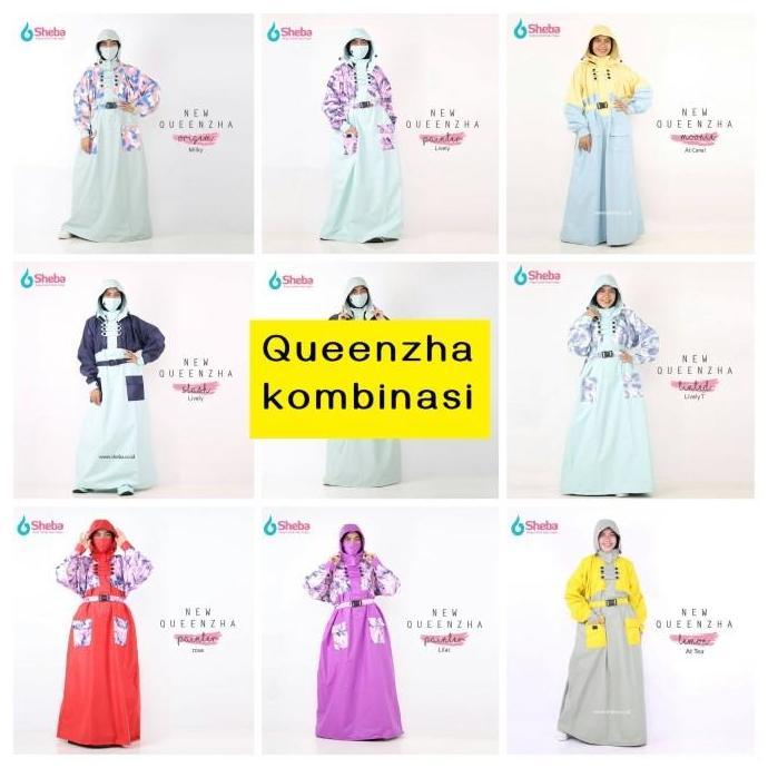 Grosir Jas Hujan Muslimah Sheba Model Gamis Terusan