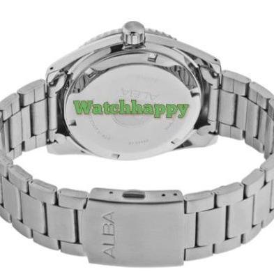 Ready Watchhappy ALBA AL4295X1 Automatic White Day Date AL4295 100%ORIGINAL