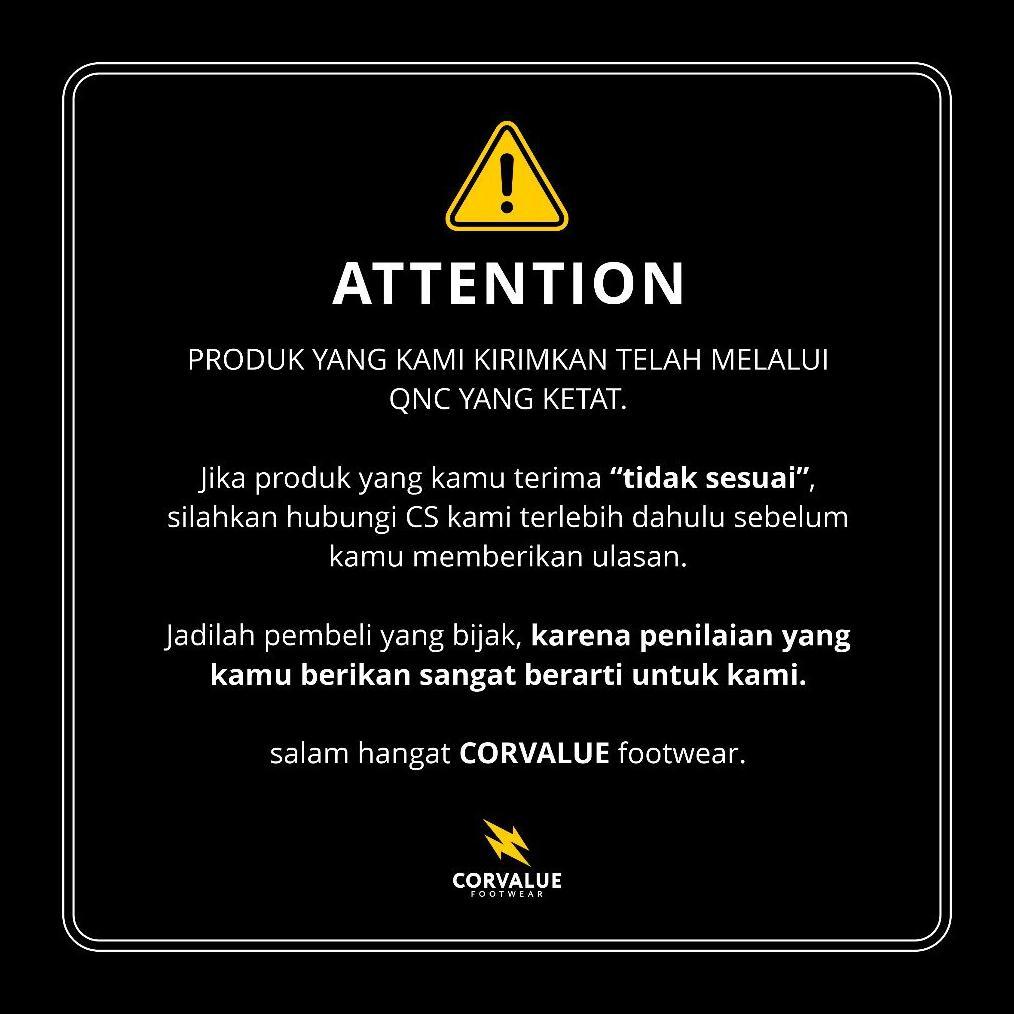 DISKON CORVALUE - OTARU FULL BLACK | SEPATU SNEAKERS PRIA WANITA CANVAS CASUAL