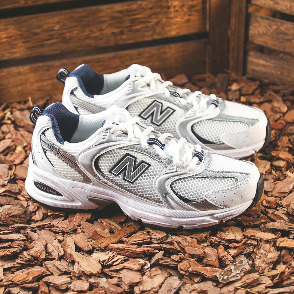 TERMURAH NB530 MR530SG Sepatu Running Retro Old School Putih Silver Pria Wanita Casual Sporty