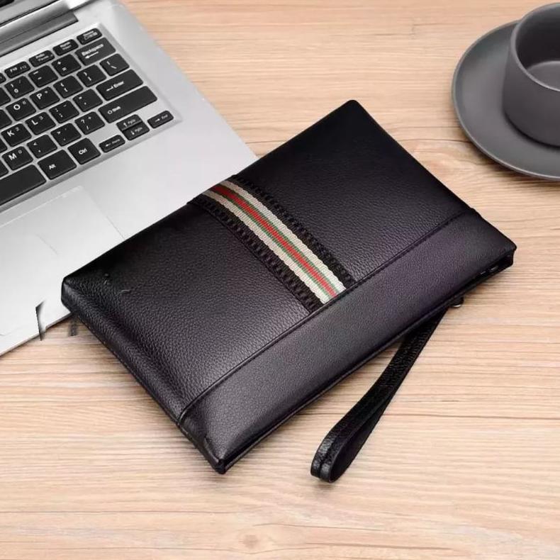 TERBARU SStore Bussiness Clutch PU Leather Osaka Tas Tangan Handbag Pria Wanita