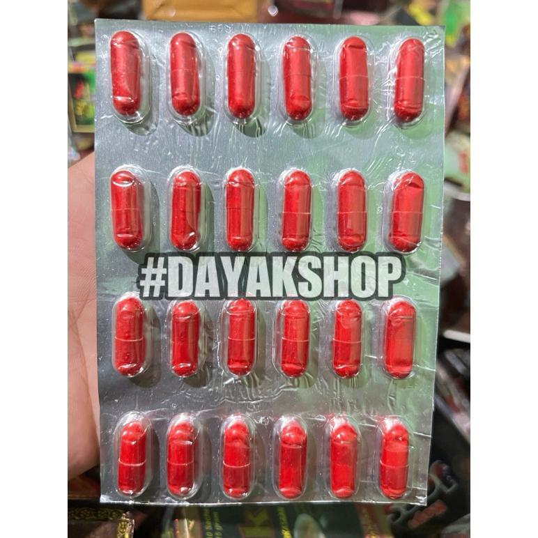 New Kapsul Obat Kuat Tahan Lama Pria Dewasa Isi 24 Kapsul [Privasi Produk Aman]           [Merah] Be