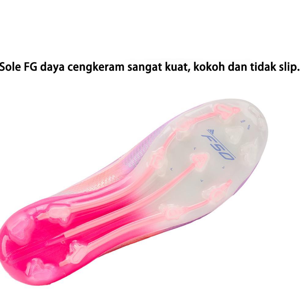 HOT DEALS [C O D]F50 ELITE Sepatu bola tanpa tali dengan sol FG kualitas tinggi anti slip dantahan l