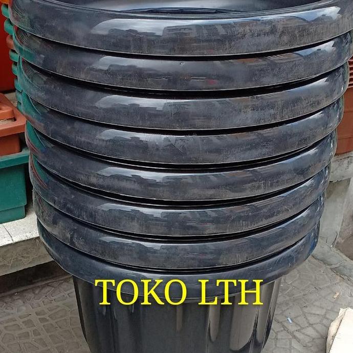 POT HITAM 60 CM EBONY PLASTIK / POT BUNGA / POT TANAMAN