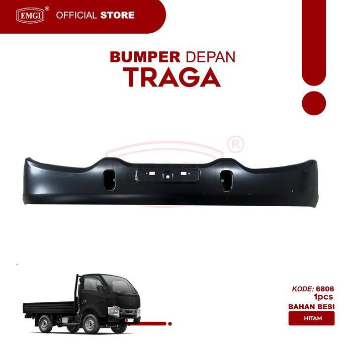 Emgi Bumper Depan Traga Kode 6806 Bahan Besi Hitam 1Pcs Untuk Traga