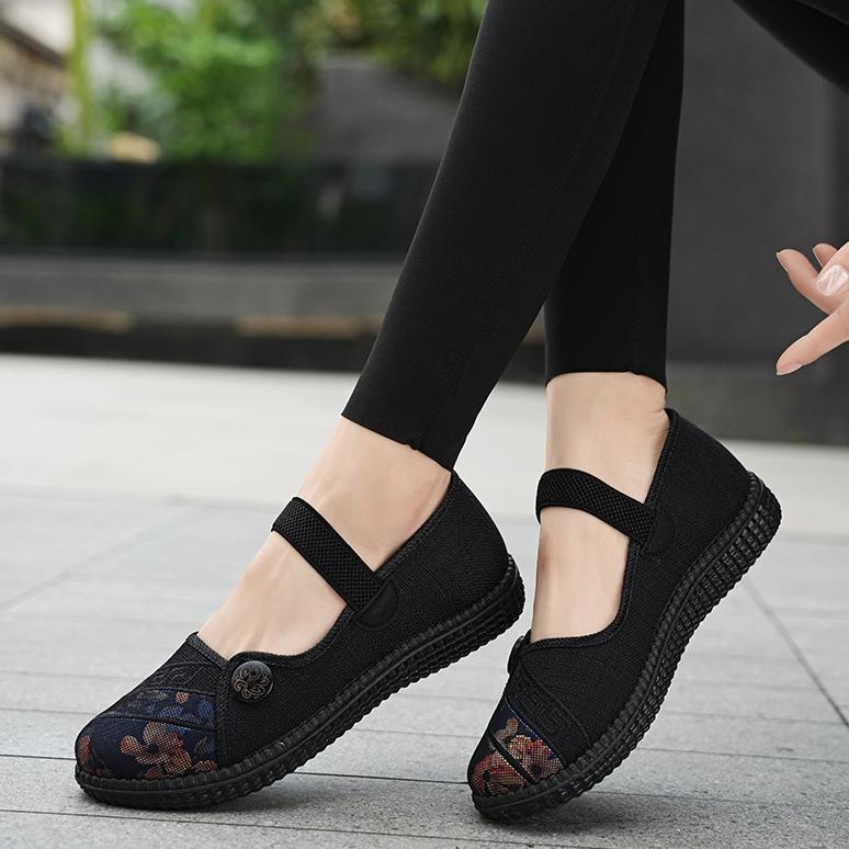 TERBARU QINGSHUI Loafers Shoes Sepatu Wanita Sepatu Dance Latin Wanita Line Dance Sepatu Terbaru Rin