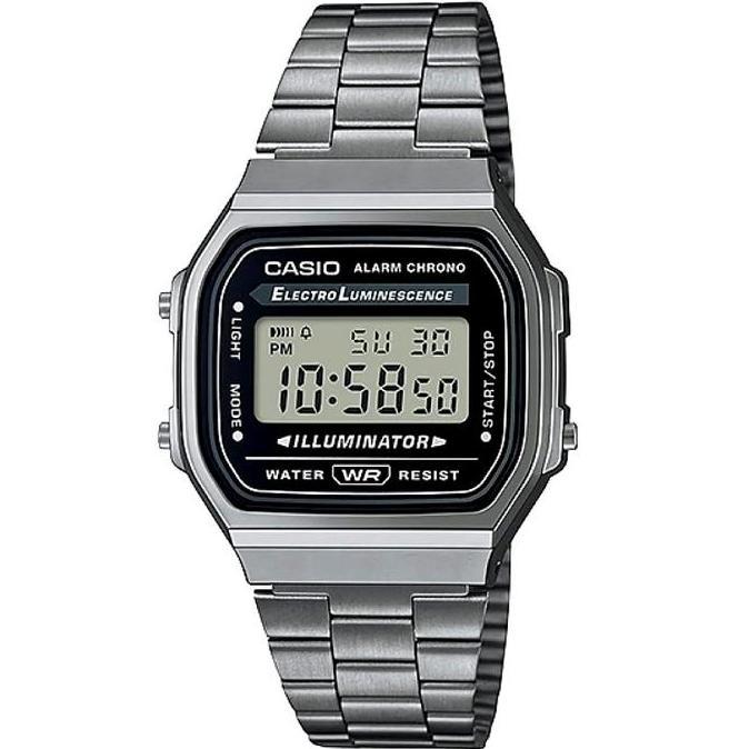 Ready Jam Tangan Unisex Casio A168WGG-1ADF / A168WGG-1A Digital Vintage