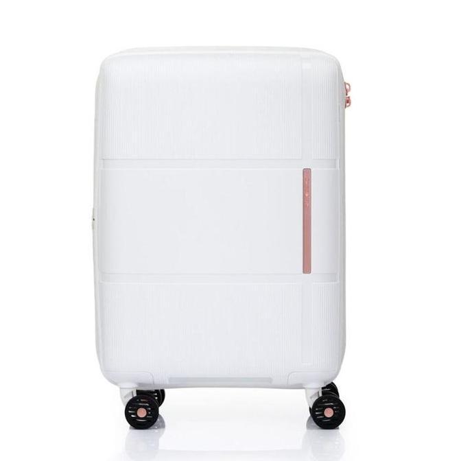 Samsonite INTERLACE Spinner 20 Inch Koper  Ultra ringan Cabin Hardcase V2 Expand - White